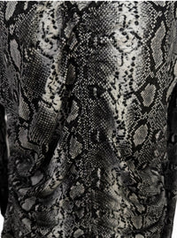 Michael Kors Snake Print Drawstring Top — XL