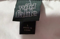 Wild Fable White Eyelet Flutter-Sleeve Mini Dress - Size L (NWT)