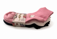 Ed Hardy Pink Quarter Socks 6-Pack