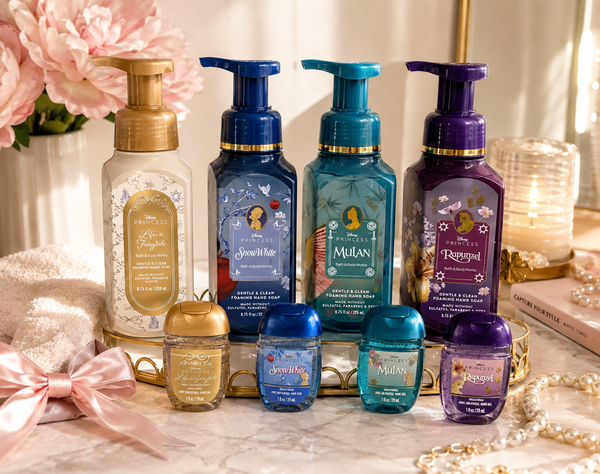 Disney Princess Bath & Body Works Hand Soap & PocketBac Collection Set of 8