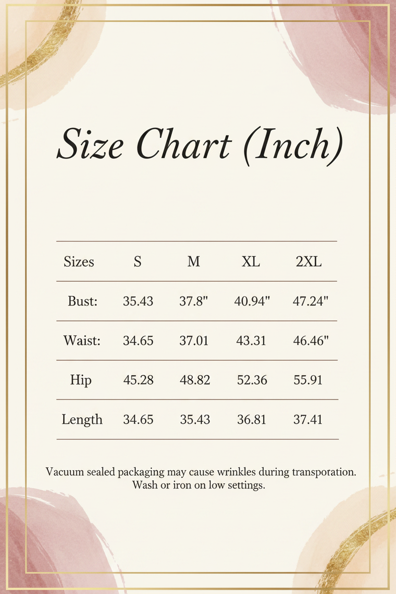 Boutique Size Chart