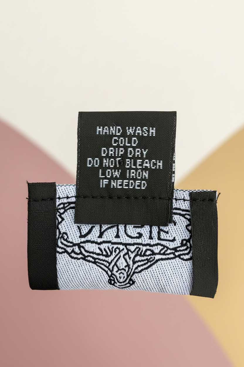 Care Instructions Tag