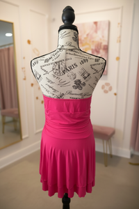 Hot Pink Dress - Back with Background