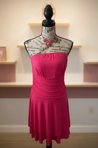 Hot Pink Dress - Front with Background
