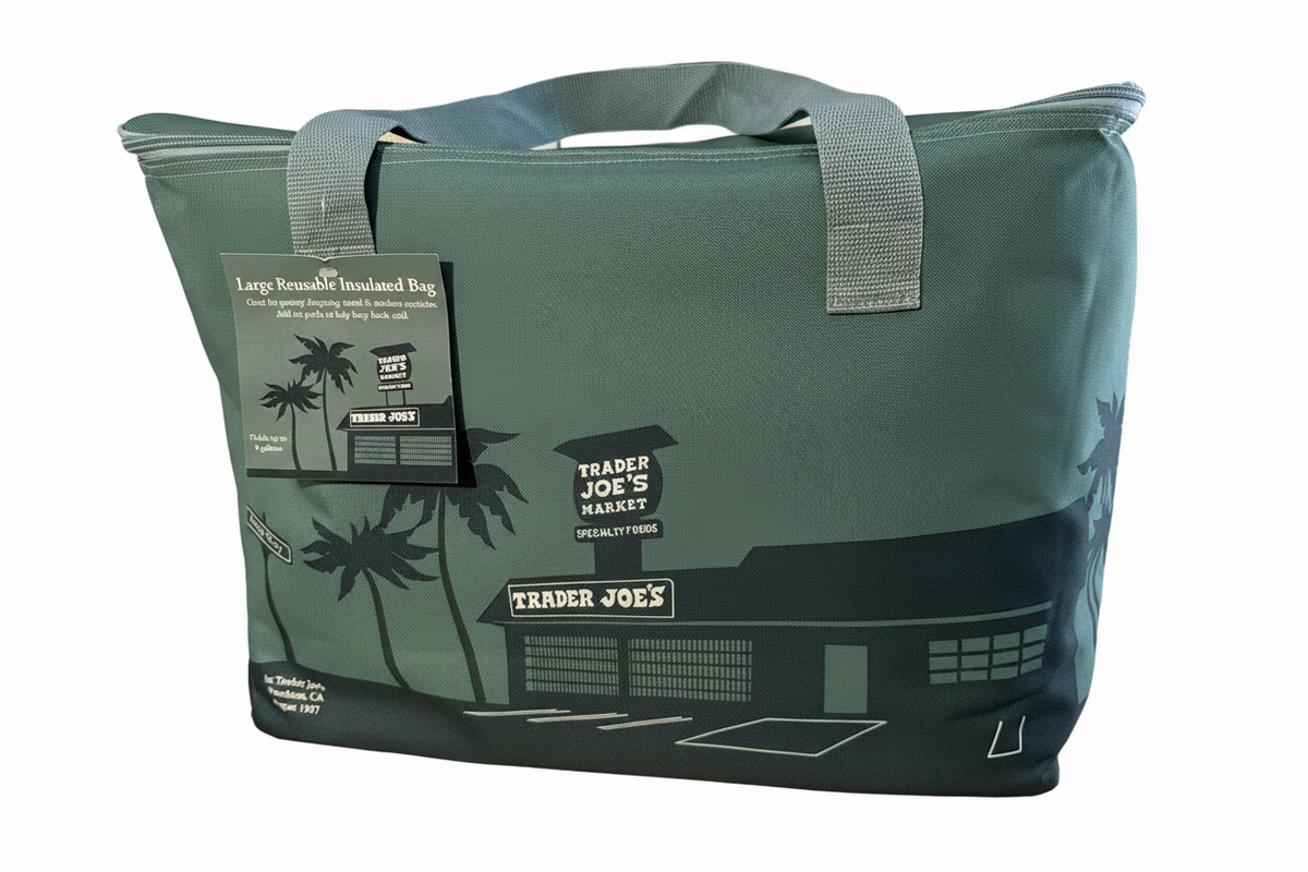 Trader Joe's Large Reusable Insulated Bag - Sage Green